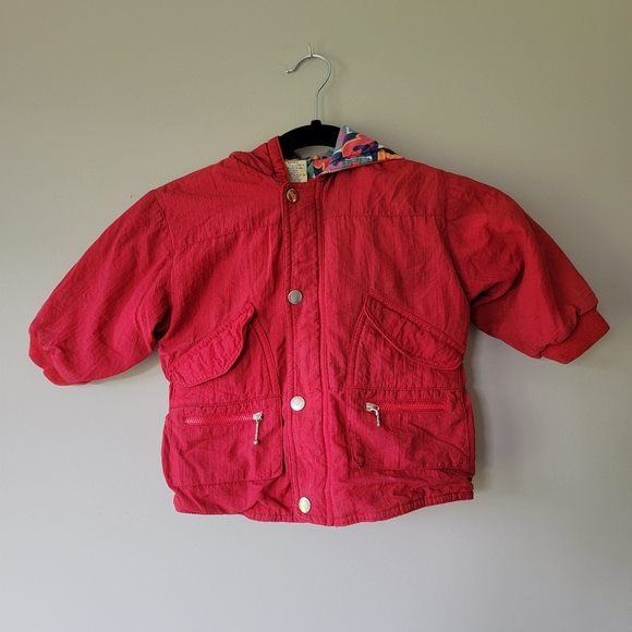 Vintage Okie Dokie Toddler Winter Coat Size 18 months 90s Nostalgia Boys / Girls - Picture 2 of 13
